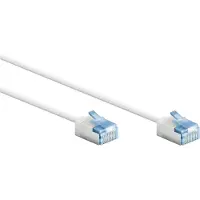 Goobay Ultraflexibles CAT 6A Patchkabel, slim, U/FTP, weiß