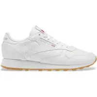 Reebok Sneaker CLASSIC "CLASSIC LEATHER", Damen, Gr. 40, weiß (weiß, gum), Synthetik, Schuhe Sneaker, zeitloser Heritage-Running-Style mit modernisiertem Komfort & Traktion, Topseller