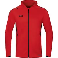 Jako Unisex Kapuzenjacke Challenge, Farbe:rot/schwarz, Größe:L