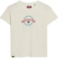 Superdry Tattoo Rhinestone Fitted Kurzarm-t-shirt