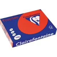 Sans marque - Trophée Intens, farbiges Papier, A4, 120 g, 250 Blatt, korallenrot
