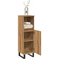 vidaXL Badschrank Artisan-Eiche 30x30x100 cm Holzwerkstoff