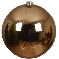 Christmas Decoration Weihnachtskugeln Kunststoff 20cm 1 Stück - Pekanuss Braun