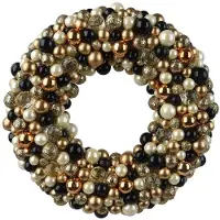 Décoris Kranz Kunststoff d33l6,5 cm multi Weihnachten (multi)