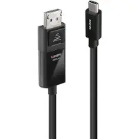Lindy 43341, 1 m, USB Typ-C, DisplayPort, Männlich, Männlich, Gerade