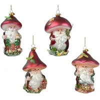 Décoris Santa Glas l7.9b7.9h12.2 cm a4 (mix)
