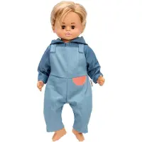 Skrållan Puppe Pim Try Me Light, 45 cm, spricht 5 Sprachen, schließt Augen, weicher Körper