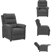 vidaXL Relaxsessel Dunkelgrau Stoff - Sessel