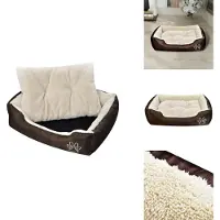 vidaXL Warmes Hundebett mit Polsterkissen M - Hundebetten