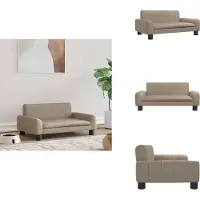 vidaXL Hundebett Cappuccino-Braun 70x45x30 cm Kunstleder - Hundebetten