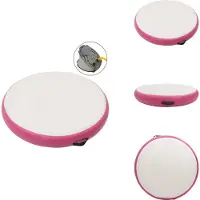 vidaXL Aufblasbare Gymnastikmatte mit Pumpe 100x100x20 cm PVC Rosa - Yoga- & Pilatesmatten