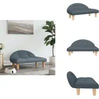 vidaXL Hundebett Dunkelgrau 70x52x30 cm Stoff - Hundebetten