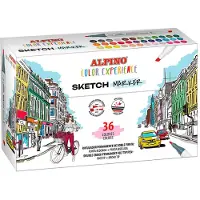 Alpino 36-etui-skizzenmarker-farberlebnis