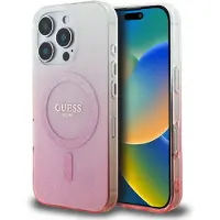 GUESS Apple iPhone 16 Pro Hülle - Kunststoff - - Backcover/Hard Case - Rosa