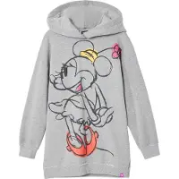 Desigual für Mädchen. 24WGVK07 Andrea Minnie graues Kleid (7/8años= 128cm), Lässig, Baumwolle, Langarm, Kinderbekleidung