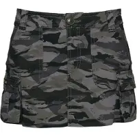 Superdry für Damen. W7210305A Rock Utility Fallschirm grau (S), Lässig, Camouflage, Baumwolle
