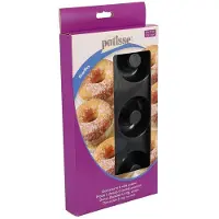 Patisse Donut-Form 29 x 17 cm Silikon schwarz 6 Fächer