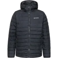 Columbia Steppjacke "Powder Lite II Hooded Jacket" mit Reißverschluss, in normaler Länge, wärmereflektierendes Material