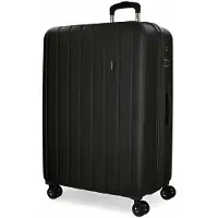 Joumma Bags MOVOM Wood Black, Shell Reisekoffer, 65x45x28cm, 68L, 5319261 (mittelgroß)