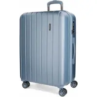 Movom Unisex. 5319363 Großer Koffer Holz starr 75cm Silber (OSFA), ABS/Polykarbonat