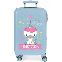 Roll Road für Mädchen. 4741466 Little Me Einhorn Starre Kabine Koffer blau -34x55x20cm (OSFA), Lässig, ABS/Polykarbonat, Kinderbekleidung