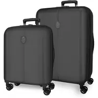 Joumma Bags EL POTRO Vera Schwarz, Set aus n ABS-Reisekoffern, 70/55cm, 5338921
