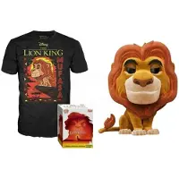 Funko POP! Pop! Der König Der Löwen Und Kurzarm-t-shirt Mufasa Mehrfarbig M Mehrfarbig M
