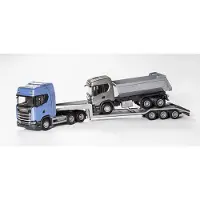 Emek Scania Tieflader, Blau