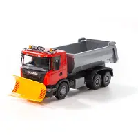 Emek Kipplaster Scania Mit Pflug, Rot
