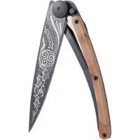 Deejo 37g Wacholderholz Keltisch Taschenmesser - STK - Keltisch