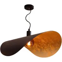 Eglo Saceda Hängelampe, 80 cm schwarz/gold - EGLO , Saceda, dimmbar, Schwarz, für Esszimmer, Metall, Modern
