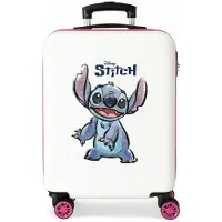 Disney für Damen. 4041141 Happy Stitch 55 cm Kabinentasche weiß, rosa (OSFA), Lässig, ABS/Polykarbonat