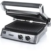 Princess 117300 Kontaktgrill, Schwarz, Silber, Tisch, Rost, 290 x 230 mm, 1 Zone(n), Verschlussdeckel