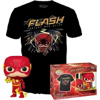 Funko POP! Pop! Dc Comics The Flash T-shirt Mit Figur Und Kurzen Ärmeln Rot L Rot L