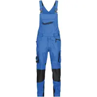 Dassy Voltic Latzhose mit Kniepolstertaschen - azurblau/anthrazitgrau - 50-5cm