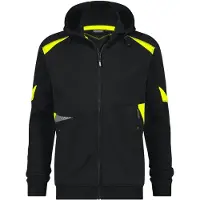 Dassy Santos Kapuzensweatshirt, Logix, Sicherheitstasche, OEKO-TEX schwarz/neongelb M