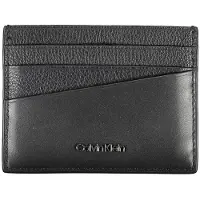 Calvin Klein Eleganter Herrengeldbeutel in Schwarz mit Logo und Portacard-Fach