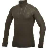 Woolpower Skipullover Zip Turtleneck Lite Pine Green Unisex-S
