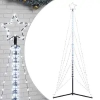 vidaXL LED Weihnachtsbaum 525 LEDs Kaltweiß 302 cm