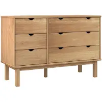 vidaXL Schubladenschrank OTTA 111x43x73,5 cm Massivholz Kiefer