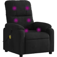 vidaXL Massagesessel Schwarz Mikrofasergewebe