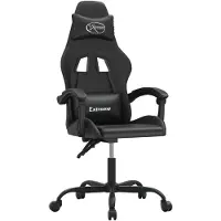 vidaXL Gaming-Stuhl Schwarz Kunstleder