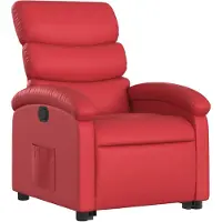 vidaXL Relaxsessel mit Aufstehhilfe Rot Kunstleder