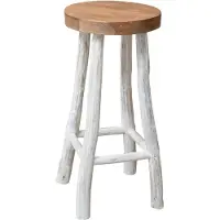 vidaXL Barhocker Teak Massivholz