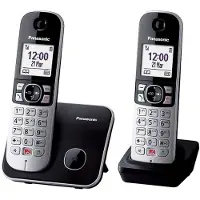 Panasonic Kabelloses Telefon Corp. KX-TG6852SPB DUO Schwarz