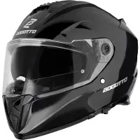 Bogotto FF122 SVK Solid Schwarz Integralhelm Größe L
