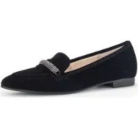 Gabor Slipper & Mokassin 304.17, Rauleder, Schwarz, Damen