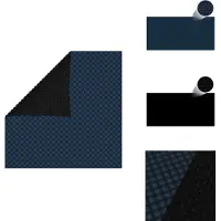 vidaXL Treibende Pool-Solarplane PE 450x220 cm Schwarz und Blau - Poolabdeckungen & -unterlagen