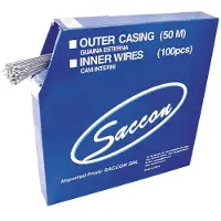 Saccon Stainless Steel Change Cables Schaltzug 100 Einheiten