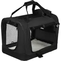 OEM Hundebett mit Kissen - Schwarz - 49,5 x 34,5 x 35 cm